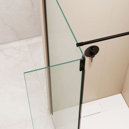 Душевая перегородка RGW Walk In 351005083-14 80х195 стекло прозрачное профиль черный