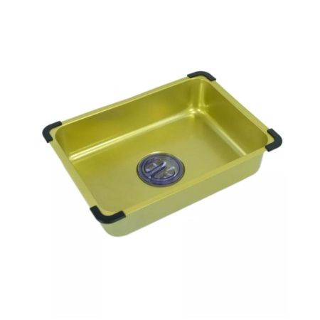 Кухонная мойка Fmark FSC003C 75х45 цвет золото поверхность матовая