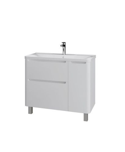 Тумба под раковину Grossman Адель 109004 90х40 напольная цвет белый - фото 2