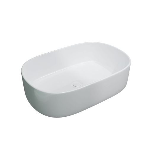 Раковина из сантехнического фаянса CHARUS TORRE BIANCA 700-024W 60х40 накладная цвет белый без отверстий под смеситель