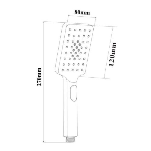 Душевая лейка Bond Cube B03-9788 цвет черный - фото 2