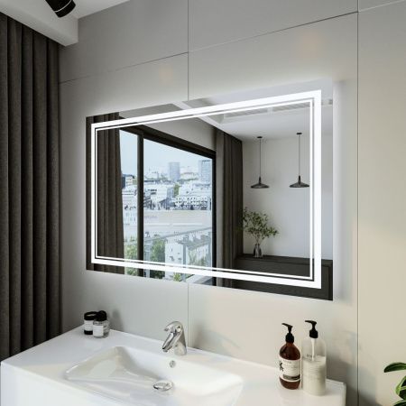 Зеркало с подсветкой Бриклаер Эстель 4627125414329 120х80 подвесное