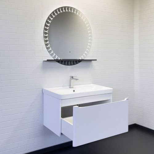 Тумба с раковиной Comforty Арзамас 00-00017177CF 80х50 подвесная цвет белый - фото 4