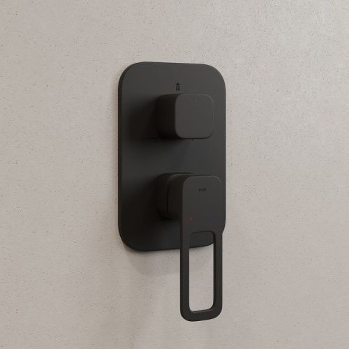 Смеситель для душа IDDIS Slide SLIBL00i68 встраиваемый в стену черный - фото 2