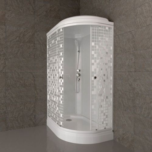 Душевая кабина Тритон Коралл Щ0000061817 120х80 четверть круга с крышей ориентация левая - фото 4