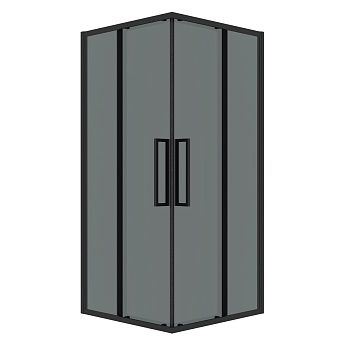 Душевой уголок Grossman Cosmo 300.K33.02.9090.21.10 90х90 стекло тонированное профиль черный без поддона