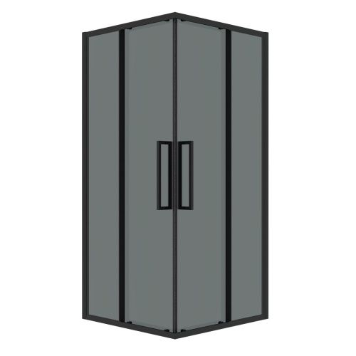 Душевой уголок Grossman Cosmo 300.K33.02.9090.21.10 90х90 стекло тонированное профиль черный без поддона