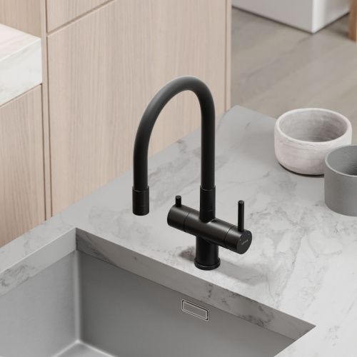 Смеситель для кухни Sancos Lucia SC4004MB на мойку черный - фото 5