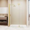 Душевая перегородка RGW Walk In 351005183-16 80х195 стекло прозрачное профиль золото