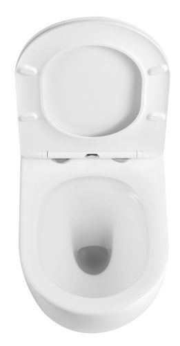 Унитаз подвесной Iberica Blanca Bilbao alto IB.BLA.234.1B1 белый с сиденьем микролифт безободковый смыв торнадо - фото 3