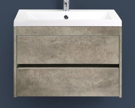 Тумба под раковину Art&Max FAMILY Family-750-2C-SO-CV 80х50 подвесная цвет серый