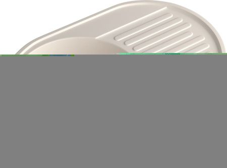 Кухонная мойка Granfest Quarz 18 белый 75х50 цвет белый поверхность матовая