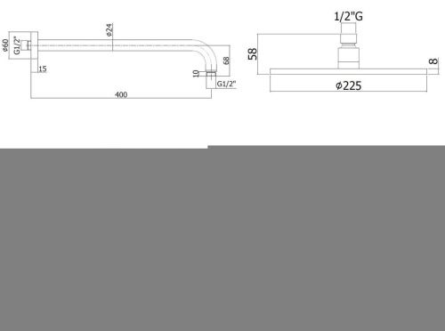 Душевая система Paffoni Light KITLIG011BO встраиваемая в стену цвет белый - фото 4