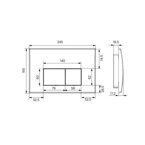 Клавиша смыва механическая Iddis Optima Home OPH10W0i77 цвет белый - фото 2
