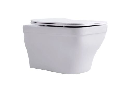 Унитаз подвесной Aquatek АМАДЕО AQ1163-00 белый с сиденьем микролифт безободковый каскадный смыв - фото 5