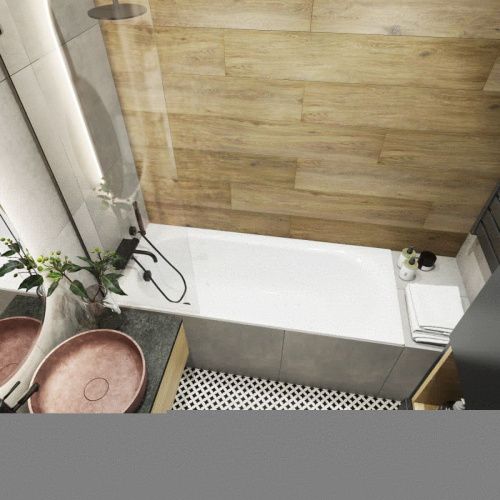 Ванна акриловая Lavinia Boho Biore 35010050 150х70 встраиваемая прямоугольная без каркаса - фото 3