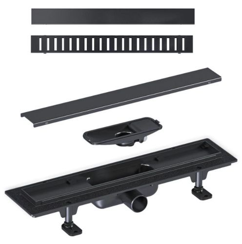 Душевой лоток Good Door ТЛ00043 35х5 черный - фото 2