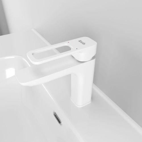 Смеситель IDDIS Slide SLIWT00i01 на раковину белый - фото 2