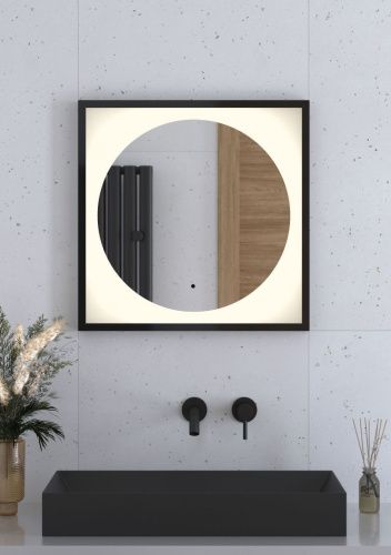 Зеркало с подсветкой Defesto ECLIPSE DF 2231R 60х60 подвесное - фото 3