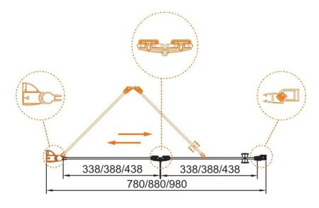 Душевая дверь Cezares ELENA ELENA-W-BS-12-80-C-Cr 80х195 стекло прозрачное профиль хром
