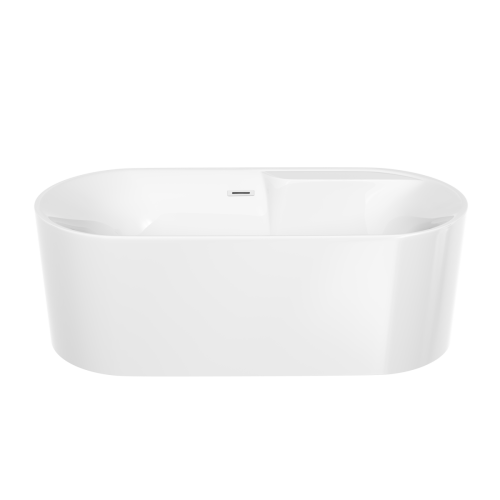 Ванна акриловая Sancos Omega FB16 170х80 отдельностоящая овальная с каркасом - фото 2