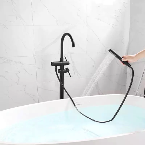 Смеситель BOCH MANN BRAIES Matt black BM8921 напольный черный - фото 5