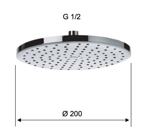 Верхний душ Remer 356MD20X 20х20 хром - фото 2