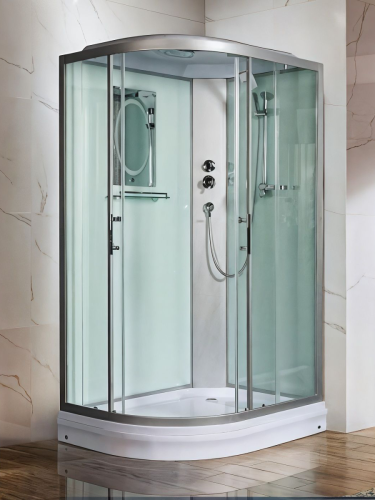 Душевая кабина WeltWasser WW500 10000003329 90х120 асимметричная с крышей ориентация правая - фото 3