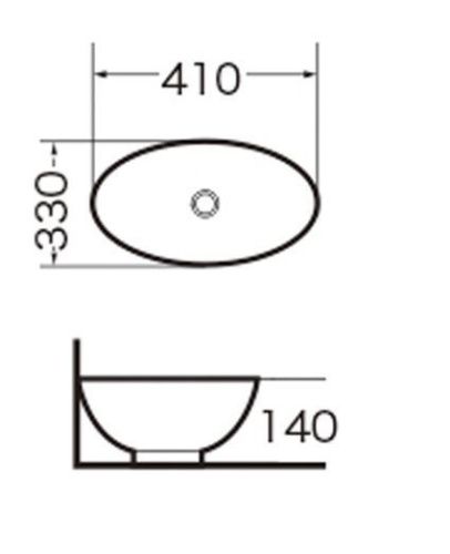 Раковина из сантехнического фаянса Grossman GR-3018 40х30 накладная цвет белый без отверстий под смеситель - фото 4