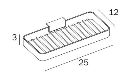 Полка в ванную комнату Inda LEA A1851ANE