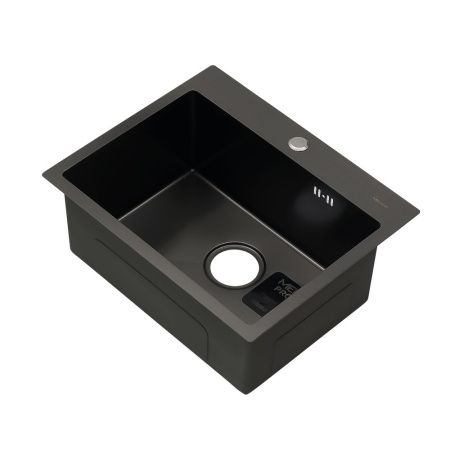 Кухонная мойка Melana ProfLine D5343HB графит 55х45 цвет серый поверхность полированная