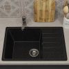 Кухонная мойка Uperwood ECON UPD-506 4910201242 60х40 цвет черный поверхность матовая