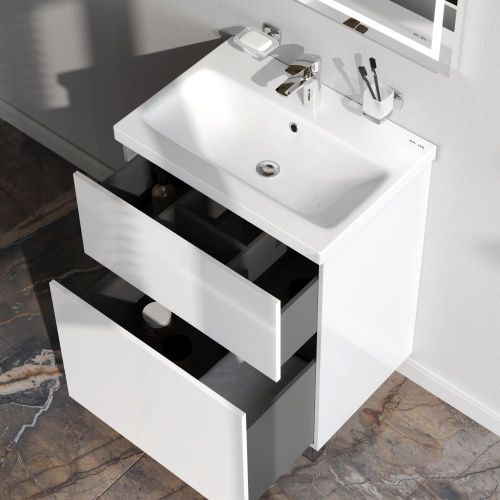 Тумба под раковину Am.Pm Gem M90FSX06022WG32 60х40 напольная цвет белый - фото 4