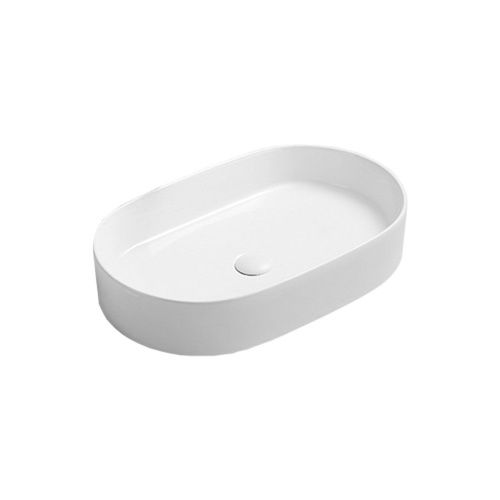 Раковина из сантехнического фарфора Vincea VBS-50760 60х40 накладная цвет белый без отверстий под смеситель - фото 2