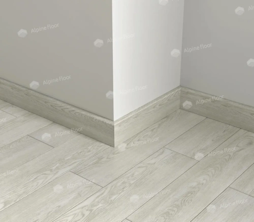 Напольный плинтус Alpine Floor Parquet Light SK 13-4 Белый толщина 1.25 см 2200х80 - фото 2