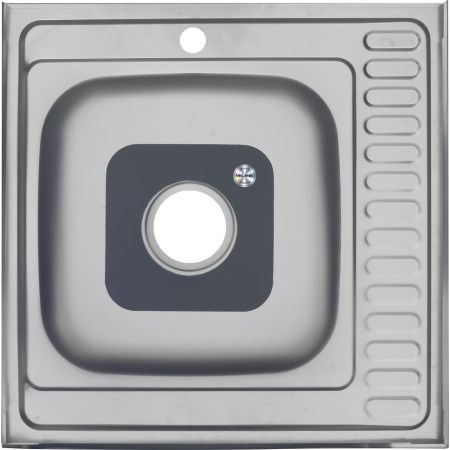 Кухонная мойка Melana 006 t R (*10) 60х60 цвет хром поверхность полированная