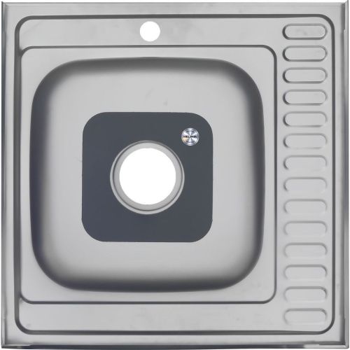 Кухонная мойка Melana 015 t R (*10) 60х60 цвет хром поверхность полированная - фото 3