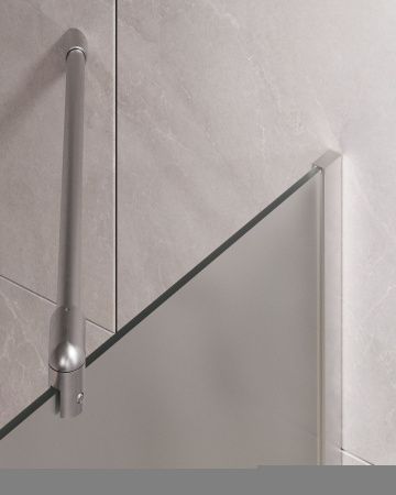 Душевая шторка на ванну Timo T16 60х140 стекло матовое профиль хром ориентация универсальная