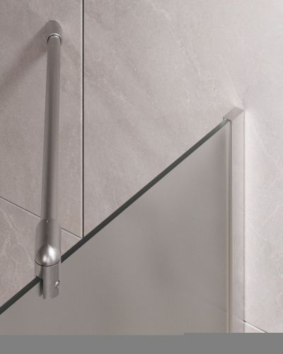 Шторка для ванны Timo T16 60х140 стекло матовое профиль хром ориентация универсальная - фото 4