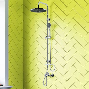 Душевая стойка Dorff Norma D0710000 настенная цвет хром/серый