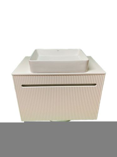 Тумба с раковиной Sintesi STL.W7815_SIN-LVB-APP-407 80х60 подвесная цвет белый - фото 2