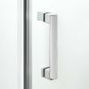 Душевой уголок New Trendy NEW RENOMA Chrome D-0112A/D-0085B 100х80 стекло прозрачное профиль хром без поддона