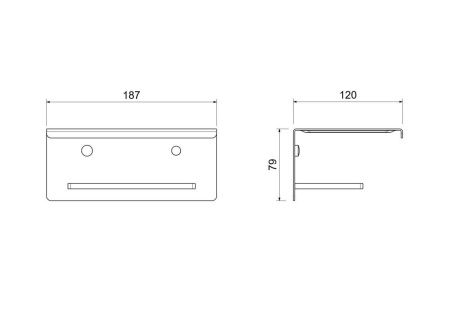 Бумагодержатель Aquatek ЛИБРА AQ4309MB