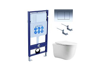 Сет унитаз + инсталляция Aquatek SET AQUATEK КЛАССИК cm-010 4в1