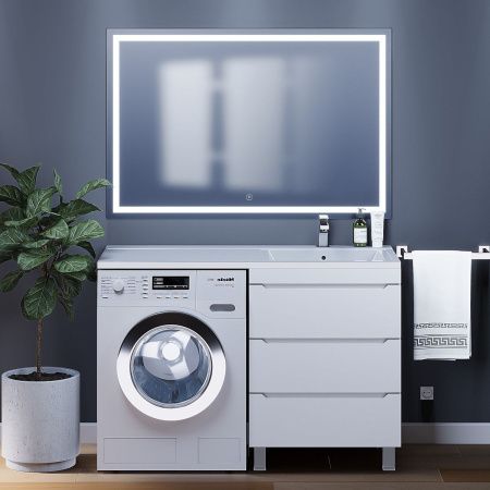 Тумба под раковину Uperwood Tanos 291020258 60х50 напольная цвет белый