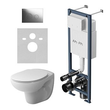 Комплект унитаз с инсталляцией с клавишей смыва Am.Pm Willow IS110151.DX15C1700