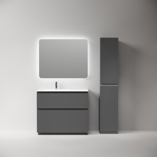 Тумба под раковину Sancos FOLK Floor FL100FLGS 100х40 напольная цвет серый - фото 4