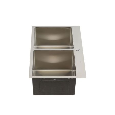 Кухонная мойка Melana ProfLine DS8045H 80х45 цвет серый поверхность матовая