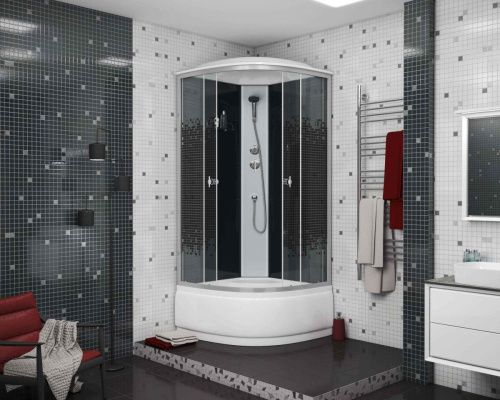 Душевая кабина Niagara Eco 7507 80х80 четверть круга с крышей ориентация универсальная - фото 3