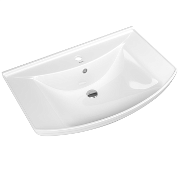 Раковина керамическая Onika Стиль 4620008197470 80х50 накладная цвет белый 1 отверстие под смеситель